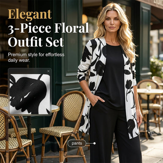 🔥Oferta por tiempo limitado: conjunto de 3 piezas cómodo y casual para mujer