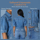 ⏰🔥 ¡56% DE DESCUENTO POR TIEMPO LIMITADO! 👖✨ Chaqueta de Denim de Manga Corta – Estilo Puff, Moderna y Cómoda 💖🌿