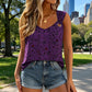 ✨ Camiseta sin mangas con estampado floral para mujer – Elegante cuello en V y corte holgado – Imprescindible para tu guardarropa de verano 🌞