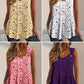 ✨ Camiseta sin mangas con estampado floral para mujer – Elegante cuello en V y corte holgado – Imprescindible para tu guardarropa de verano 🌞