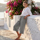 Pantalones cortos informales de mujer con detalle de botones
