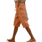 Pantalones cortos informales de mujer con detalle de botones