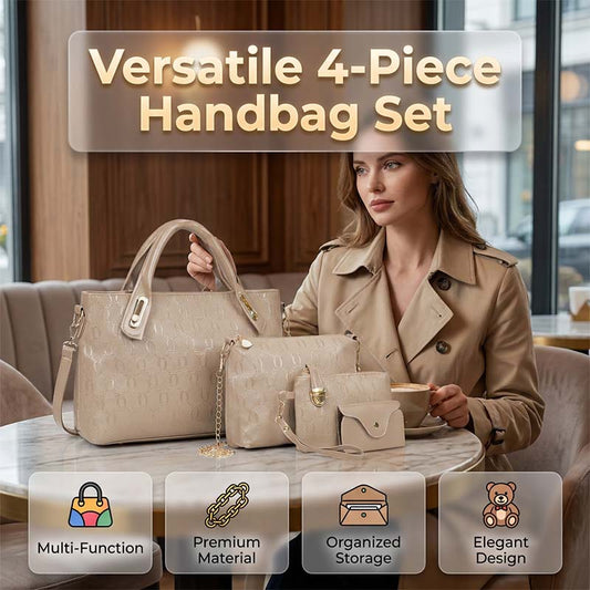 👜🔥Set de 4 Bolsos para Mujer – Elegancia, Espacio y Estilo en un Solo Pack🎁Llavero de osito de peluche gratis