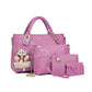 👜🔥Set de 4 Bolsos para Mujer – Elegancia, Espacio y Estilo en un Solo Pack🎁Llavero de osito de peluche gratis