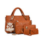👜🔥Set de 4 Bolsos para Mujer – Elegancia, Espacio y Estilo en un Solo Pack🎁Llavero de osito de peluche gratis