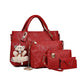 👜🔥Set de 4 Bolsos para Mujer – Elegancia, Espacio y Estilo en un Solo Pack🎁Llavero de osito de peluche gratis