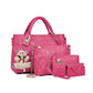 👜🔥Set de 4 Bolsos para Mujer – Elegancia, Espacio y Estilo en un Solo Pack🎁Llavero de osito de peluche gratis