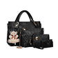 👜🔥Set de 4 Bolsos para Mujer – Elegancia, Espacio y Estilo en un Solo Pack🎁Llavero de osito de peluche gratis