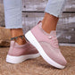Zapatos sin cordones de malla transpirable para mujer, ideales para caminar