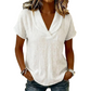 Camiseta de punto de verano de corte holgado para mujer