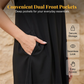 Vestido informal sin mangas con volantes para mujer
