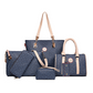 Conjunto de 6 bolsos para mujer con estampado de huesos