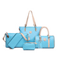 Conjunto de 6 bolsos para mujer con estampado de huesos