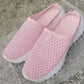 Pantuflas informales cómodas y transpirables de malla