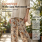 Conjunto de blusa de manga corta y pantalones de algodón y lino para mujer