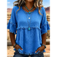 🔥Novedades y ofertas especiales: blusa casual para mujer con flecos y mangas con volantes