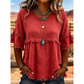 🔥Novedades y ofertas especiales: blusa casual para mujer con flecos y mangas con volantes