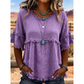 🔥Novedades y ofertas especiales: blusa casual para mujer con flecos y mangas con volantes