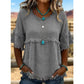 🔥Novedades y ofertas especiales: blusa casual para mujer con flecos y mangas con volantes