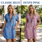 👗✨ ¡OFERTA 50% OFF! Vestido Vaquero para Mujer con Cremallera – Cómodo, Casual y Elegante para Todos los Días 💙