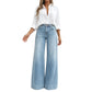 👖Éxito de ventas: jeans de pierna ancha con lavado vintage