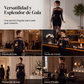 Tendencias del momento⭐👗 Vestido largo de encaje con cuello alto: encaje floral transparente y corte entallado para una elegancia nocturna sin esfuerzo