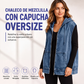 ⭐Tendencia del momento⭐ Chaleco de mezclilla oversize con capucha – Bolsillos funcionales y corte holgado