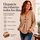 👚✨Jersey de punto de cuello en V para mujer