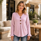 👚✨Jersey de punto de cuello en V para mujer