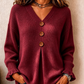 👚✨Jersey de punto de cuello en V para mujer