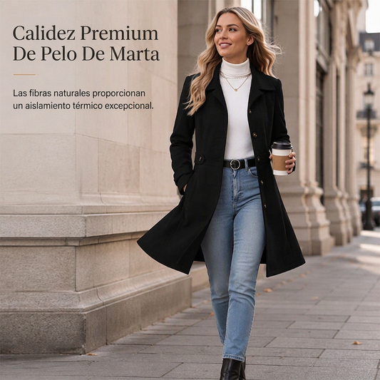 🧥✨ Abrigo Elegante de Mezcla de Lana para Mujer – Corte Entallado, Calidez Premium y Estilo Urbano Sofisticado