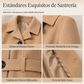 🧥✨ Abrigo Elegante de Mezcla de Lana para Mujer – Corte Entallado, Calidez Premium y Estilo Urbano Sofisticado