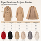 🧥✨ Abrigo Elegante de Mezcla de Lana para Mujer – Corte Entallado, Calidez Premium y Estilo Urbano Sofisticado