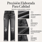 👖✨ Vaqueros Rotos Desgastados Retro para Mujer – Estilo Vintage, Ajuste Cómodo y Look Casual con Mucha Personalidad