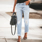👖✨ Vaqueros Rotos Desgastados Retro para Mujer – Estilo Vintage, Ajuste Cómodo y Look Casual con Mucha Personalidad