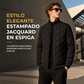 ⏰🔥 ¡50% OFF POR TIEMPO LIMITADO! 🧥❄️ Abrigo Acolchado de Invierno para Hombre – Forro de Vellón Cálido, Diseño Jacquard Elegante y Protección Contra el Frío