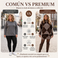 Conjunto de jersey de punto de rombos y falda para mujer