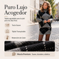 Conjunto de jersey de punto de rombos y falda para mujer