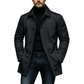 Gabardina impermeable de media longitud para hombre