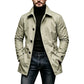 Gabardina impermeable de media longitud para hombre