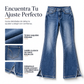 Vaqueros de mezclilla acampanados retro de cintura alta para mujer