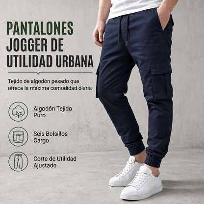 👖 Pantalones Cargo Jogger para Hombre – Corte Cónico, Múltiples Bolsillos y Comodidad Todo el Día