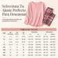 Conjunto de top de punto y leggings a cuadros para mujer