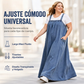 👗 Vestido Maxi Denim Oversize para Mujer – Comodidad Relajada, Estilo Moderno y Ajuste Favorecedor Diario ✨
