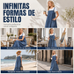 👗 Vestido Maxi Denim Oversize para Mujer – Comodidad Relajada, Estilo Moderno y Ajuste Favorecedor Diario ✨