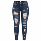 👖 Vaqueros de Talle Alto para Mujer – Alta Elasticidad, Ajuste Esculpido y Estilo Desgastado ✨