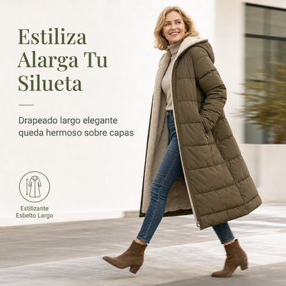 ⏰🔥50% OFF + 🚚ENVÍO GRATIS 🧥❄️ Abrigo Reversible con Capucha para Mujer – Diseño 2 en 1, Forro Sherpa Cálido y Protección contra el Frío