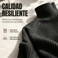 Vestido de punto de cuello alto cómodo para mujer
