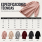 Vestido de punto de cuello alto cómodo para mujer