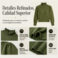 Top de punto elegante y acogedor para mujer con volantes